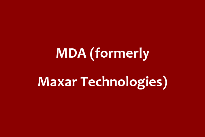 Technology Company MDA formerly Maxar Technologies