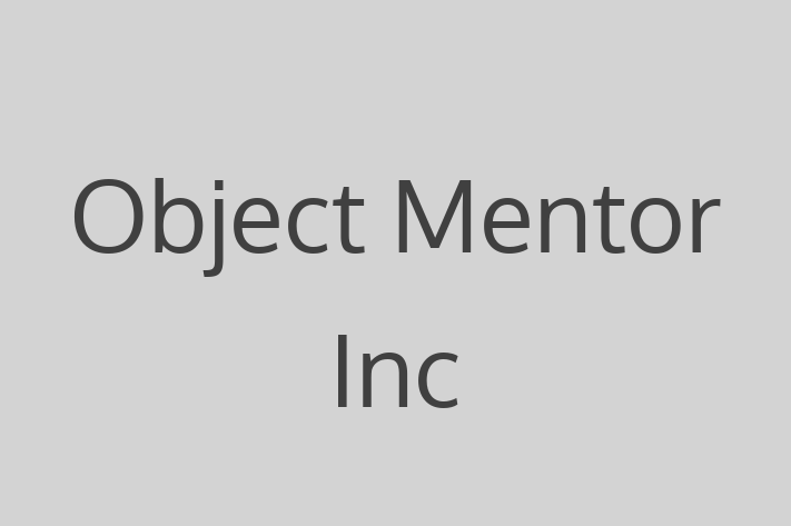 Software Services Company Object Mentor Inc