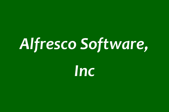 Digital Solutions Provider Alfresco Software Inc