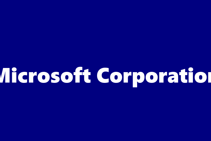 Software Solutions Provider Microsoft Corporation