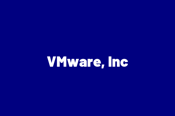 Software Solutions Provider VMware Inc