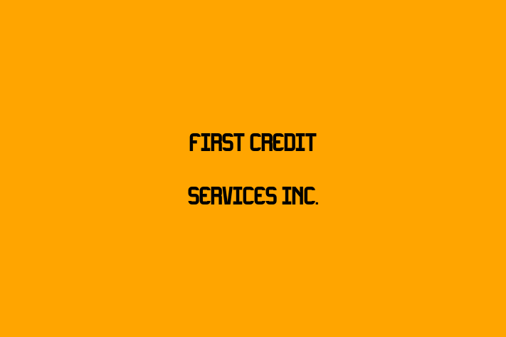 Employee Resource Management First Credit Services Inc.