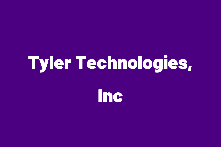 Technology Company Tyler Technologies Inc