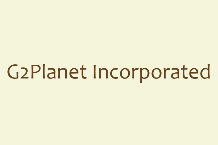 Software Firm G2Planet Incorporated