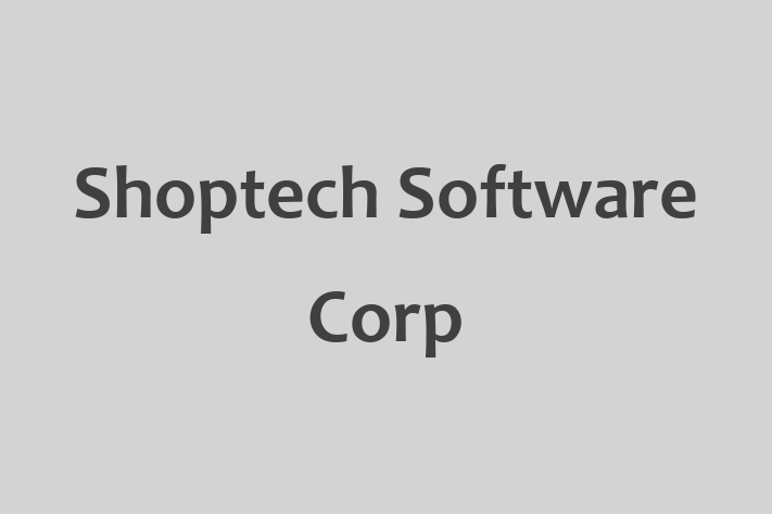 Tech Firm Shoptech Software Corp