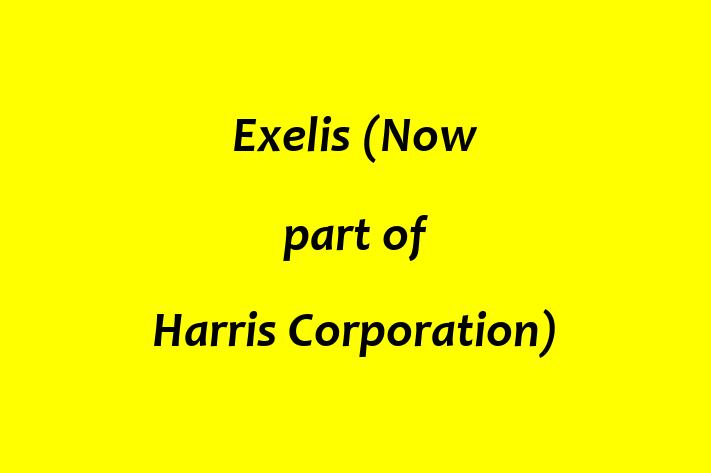 Personnel Management Exelis Now part of Harris Corporation