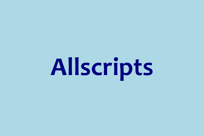 Software Services Company Allscripts