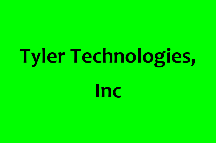 Software Consultancy Tyler Technologies Inc