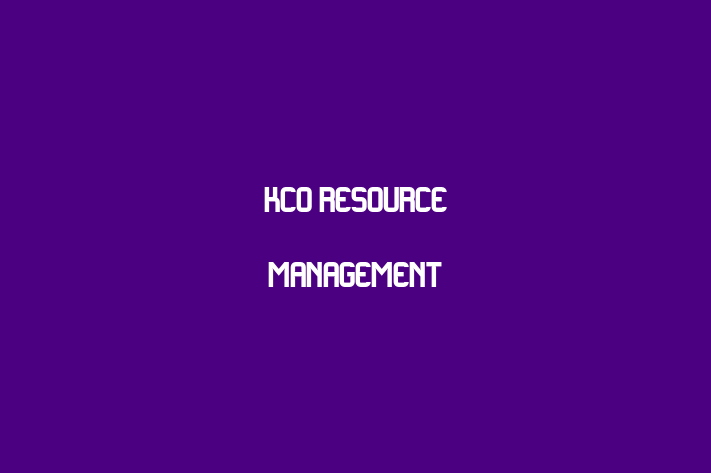 Human Resource Management KCO Resource Management