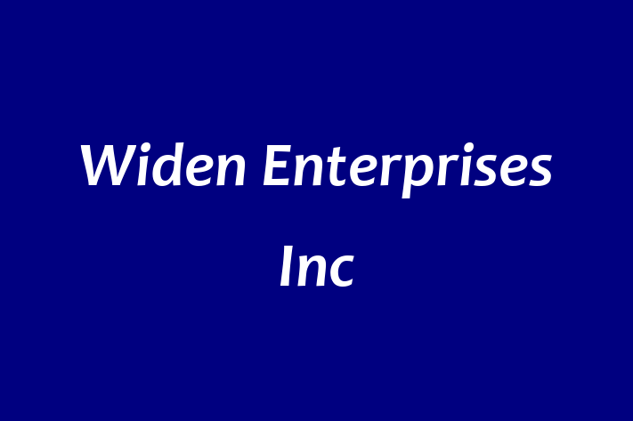 Tech Solutions Company Widen Enterprises Inc