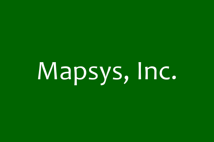 Software Solutions Provider Mapsys Inc.