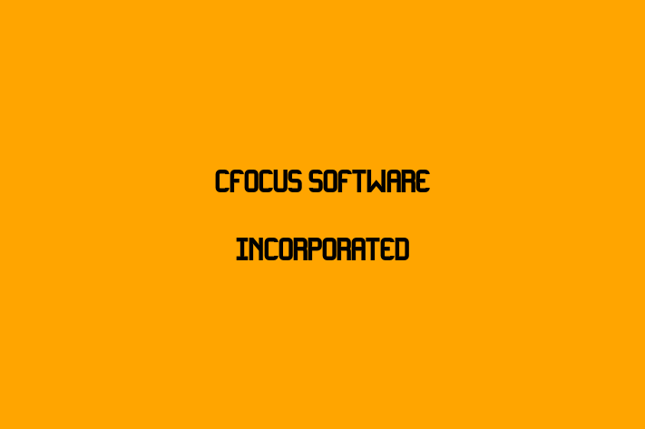 Software Services Company cFocus Software Incorporated