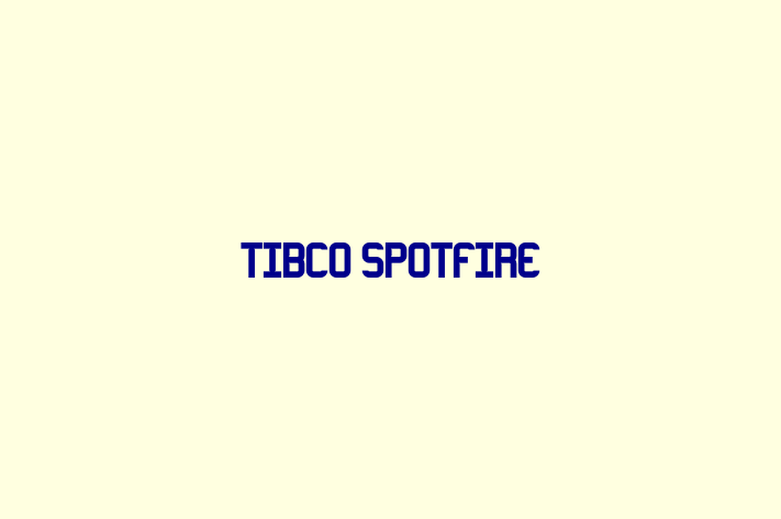 Application Development Company TIBCO Spotfire