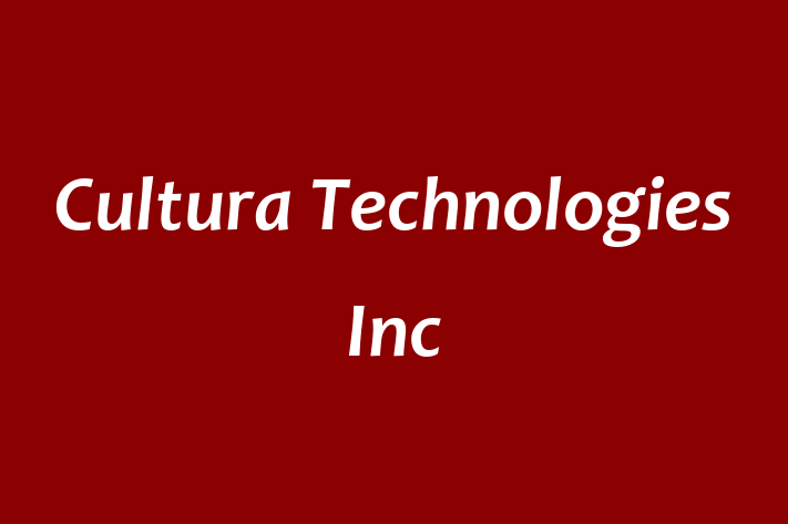 Tech Firm Cultura Technologies Inc