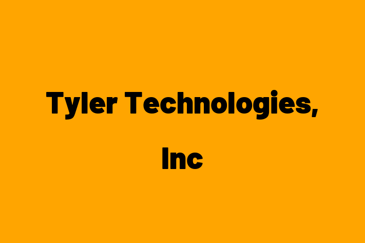 Software Engineering Company Tyler Technologies Inc