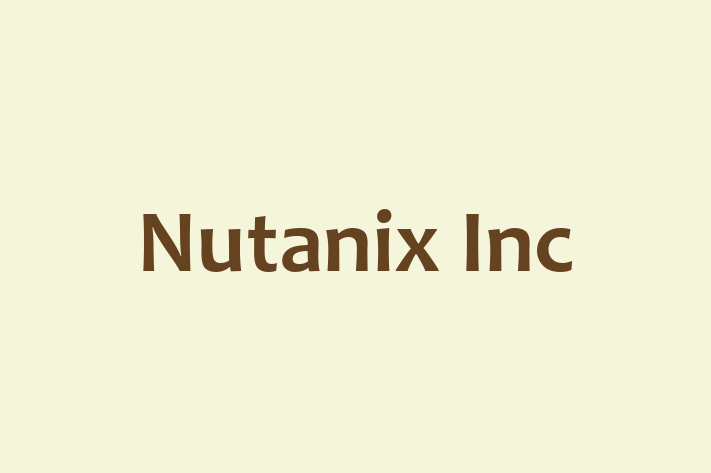 Software Solutions Provider Nutanix Inc