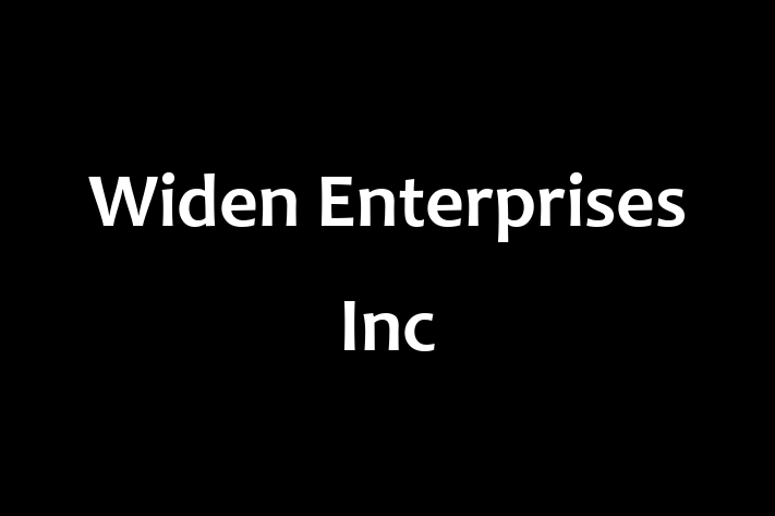 Software House Widen Enterprises Inc