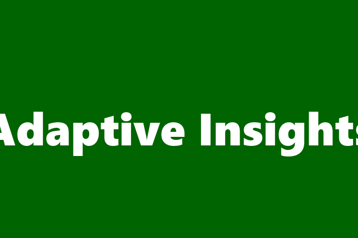 Software Engineering Company Adaptive Insights