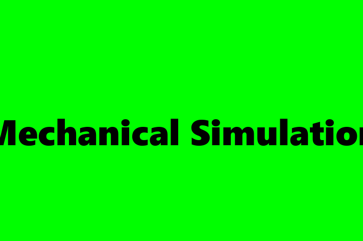 Technology Solutions Firm Mechanical Simulation