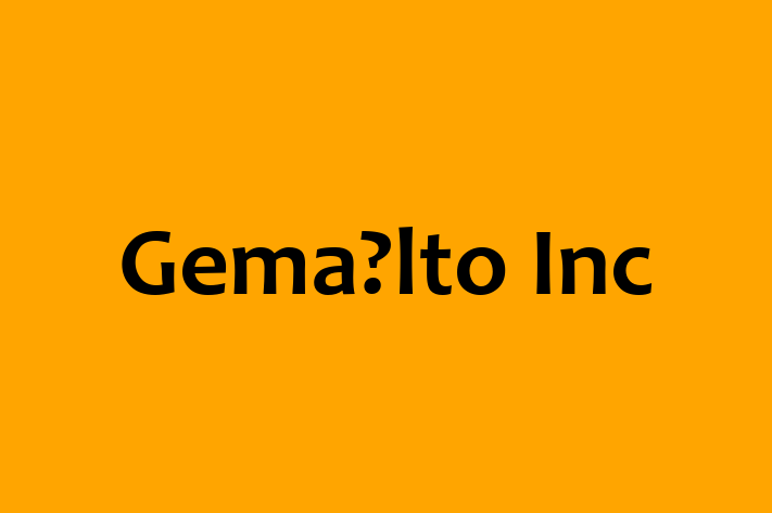 Technology Company Gemalto Inc