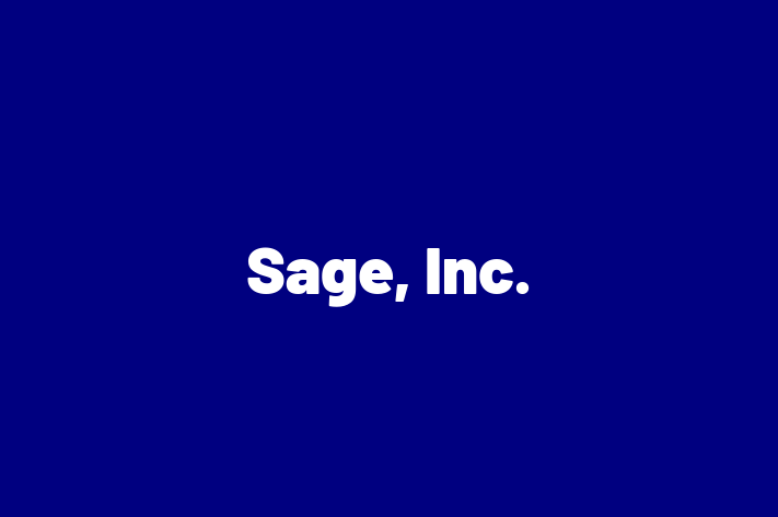 Application Development Company Sage Inc.