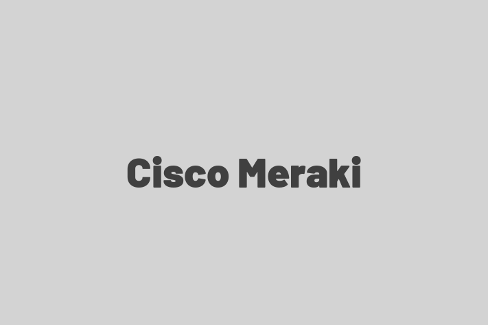 Tech Firm Cisco Meraki