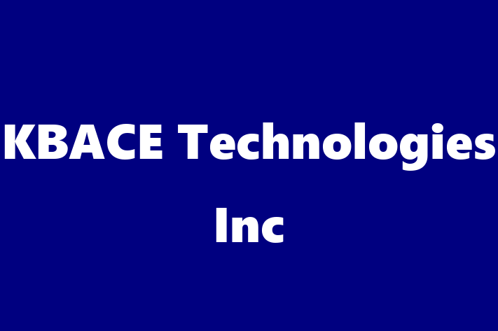 Software Development Firm KBACE Technologies Inc