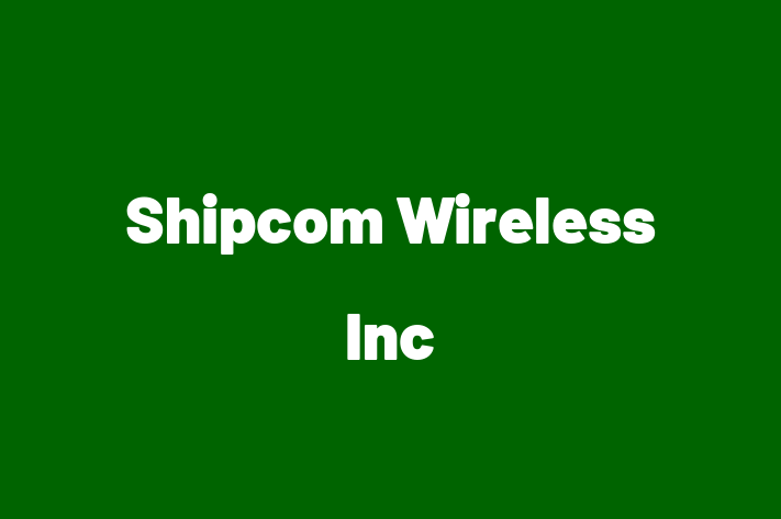 Software Solutions Provider Shipcom Wireless Inc