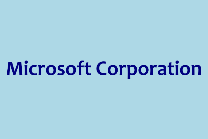 Software Solutions Provider Microsoft Corporation