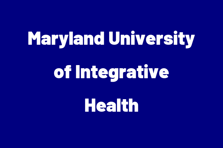 Employee Relations Maryland University of Integrative Health