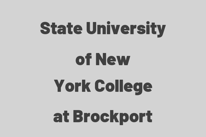 Employee Resource Management State University of New York College at Brockport