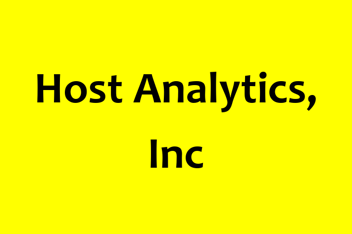 Software Development Company Host Analytics Inc