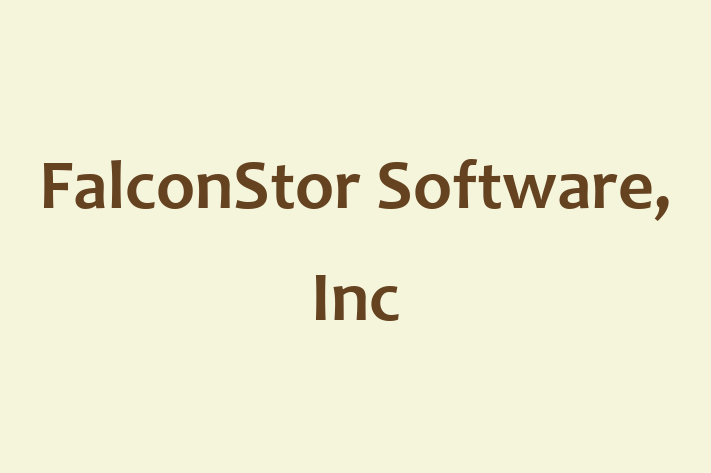 Digital Solutions Provider FalconStor Software Inc