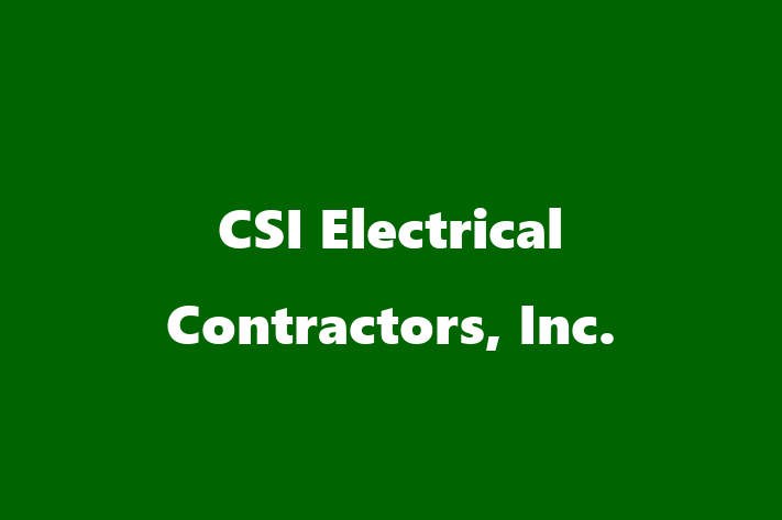 Talent Management CSI Electrical Contractors Inc.