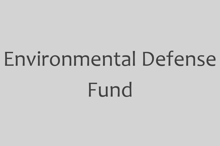 Software Development Firm Environmental Defense Fund