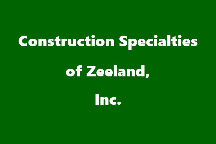 Employee Relations Construction Specialties of Zeeland Inc.