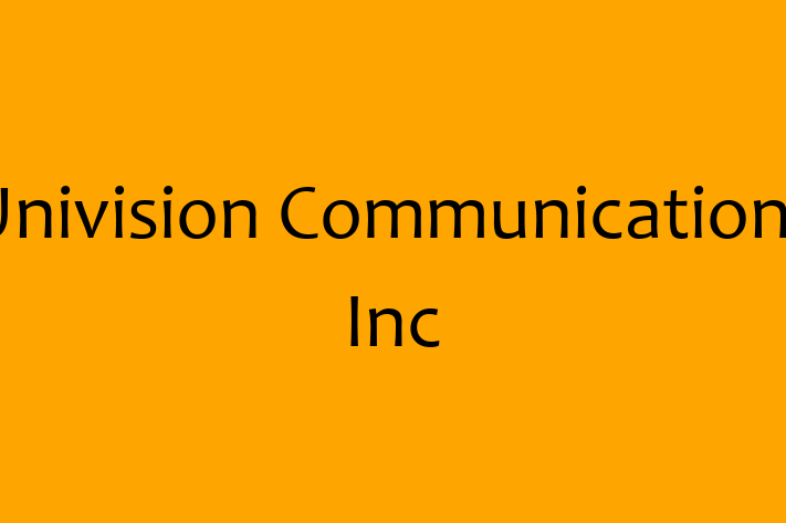 Software Development Firm Univision Communications Inc