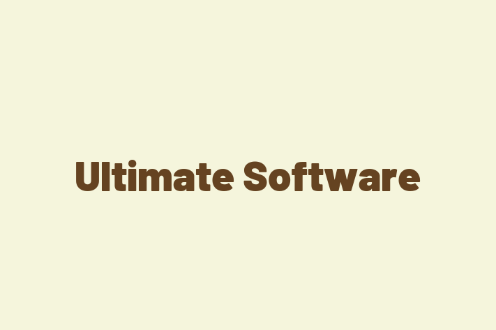 Software Development Firm Ultimate Software