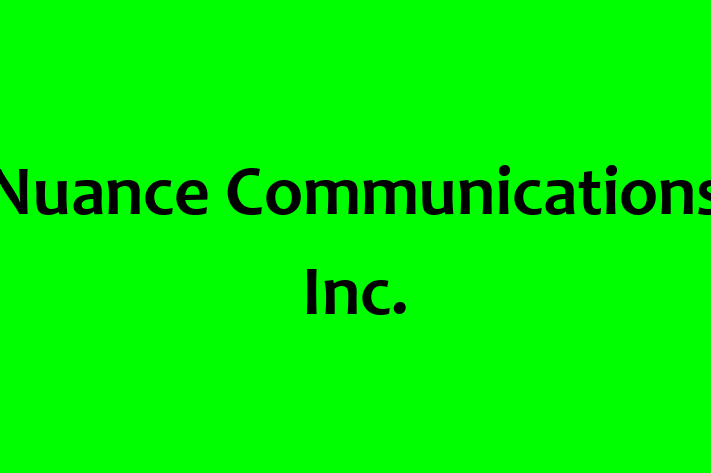 Software Consultancy Nuance Communications Inc.