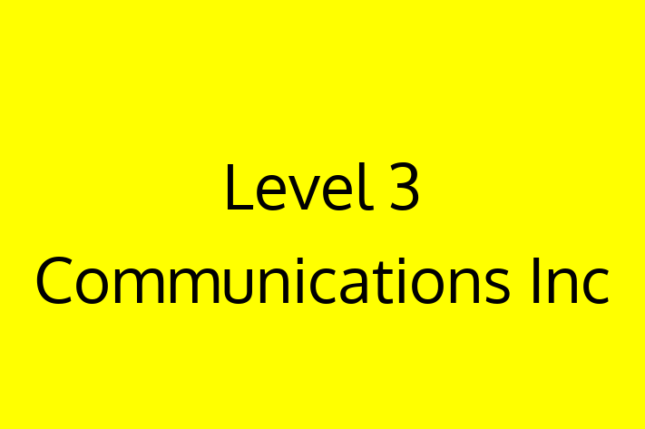 Tech Solutions Company Level 3 Communications Inc