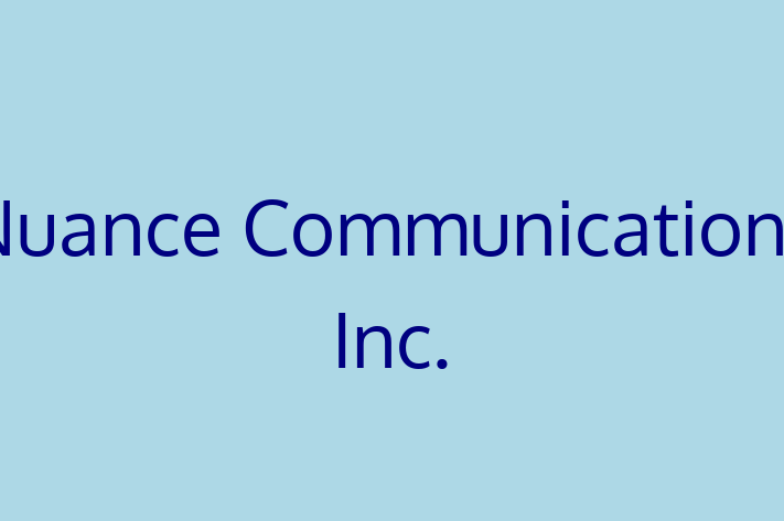 Application Development Company Nuance Communications Inc.