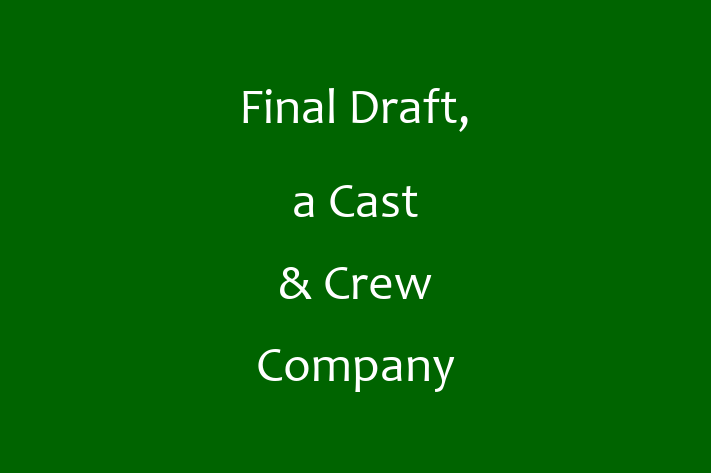 Software Development Firm Final Draft a Cast Crew Company