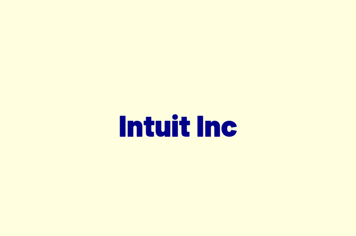 Software Development Company Intuit Inc