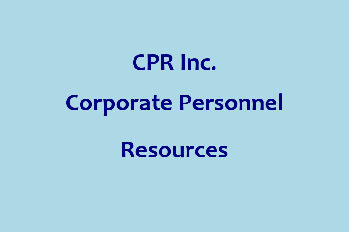 Staff Management CPR Inc. Corporate Personnel Resources