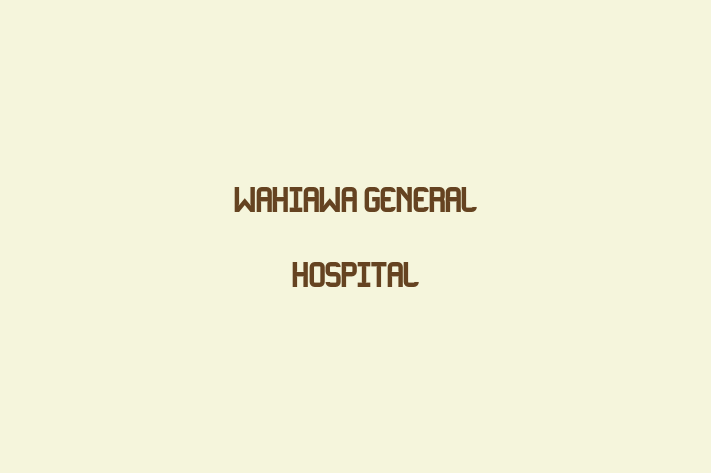 Employee Resource Management Wahiawa General Hospital