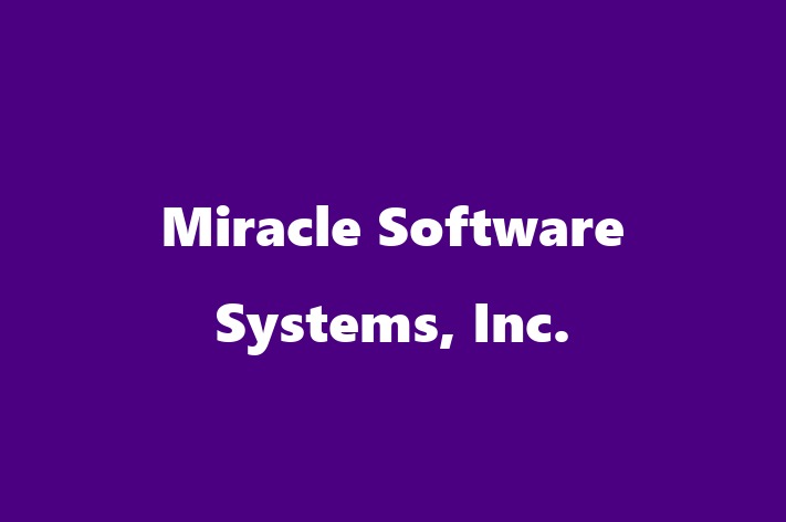 IT Company Miracle Software Systems Inc.