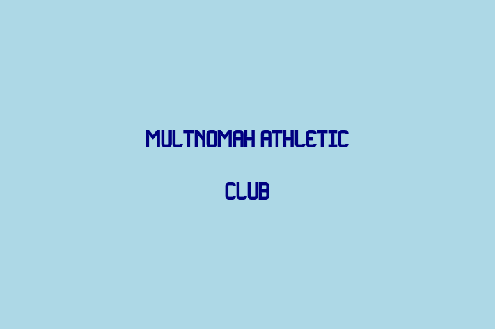 Human Resource Management Multnomah Athletic Club