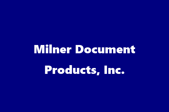 Software Firm Milner Document Products Inc.