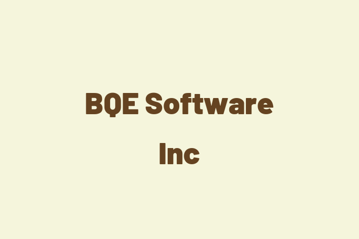 Software Solutions Provider BQE Software Inc