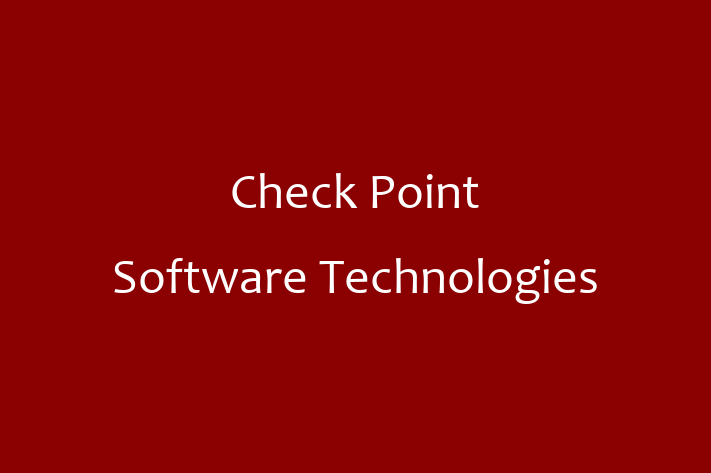 Tech Solutions Company Check Point Software Technologies